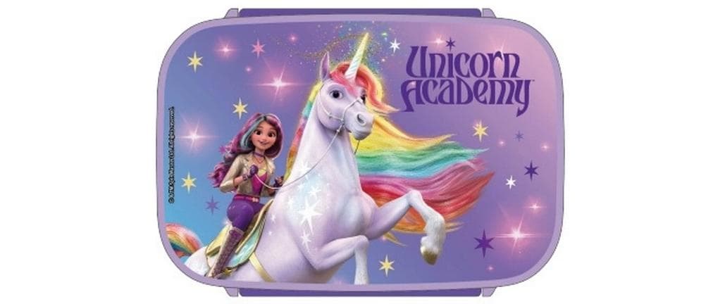 Lunchbox Unicorn Academy Mehrfarbig/ViolettBrotzeitdose