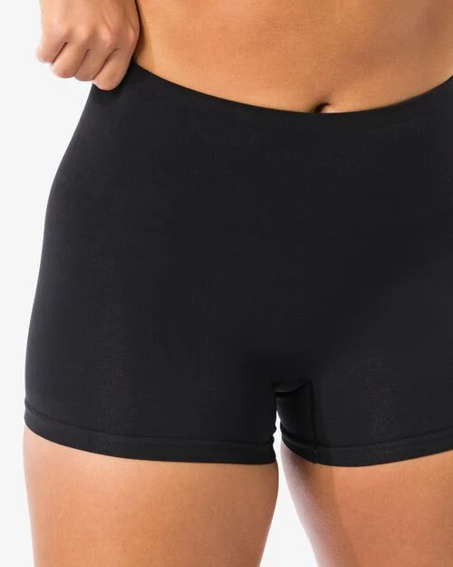 boxer légèrement correcteur avec bambou taille haute noir