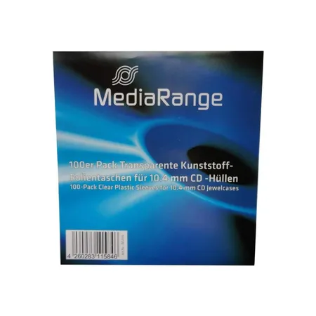 MediaRange CD Hüllen für 10.4 mm CD, 100 Stück