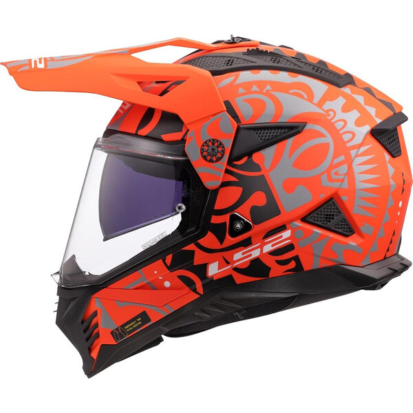 LS2 - Casque MX702 Pioneer II Rangi Gris / Jaune fluo / Noir / Brillant