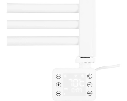 Handdoekverwarmer EUROM badkamerradiator 80 x 50 cm 600 W glanzend wit