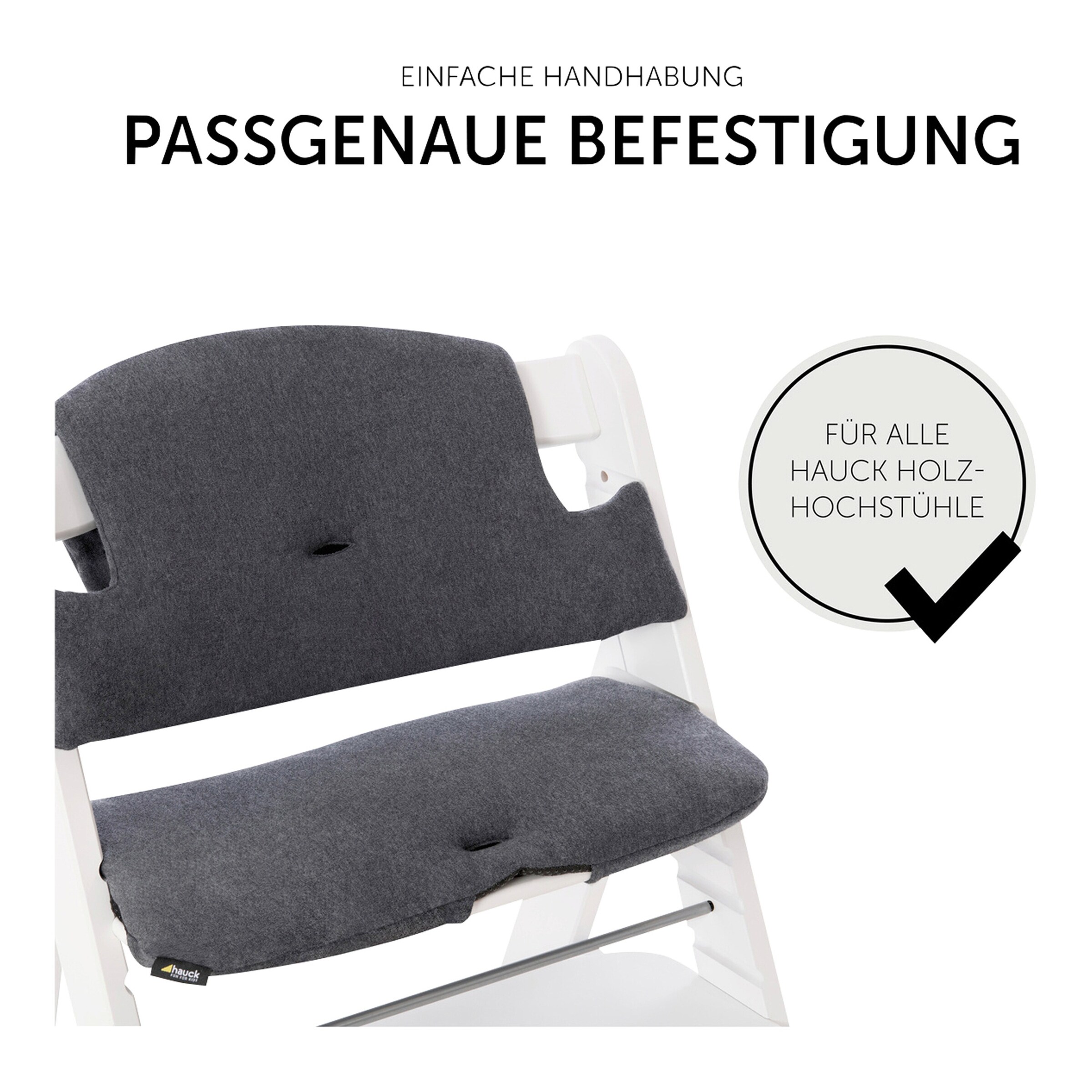 Hauck Sitzkissen Select Jersey charcoal