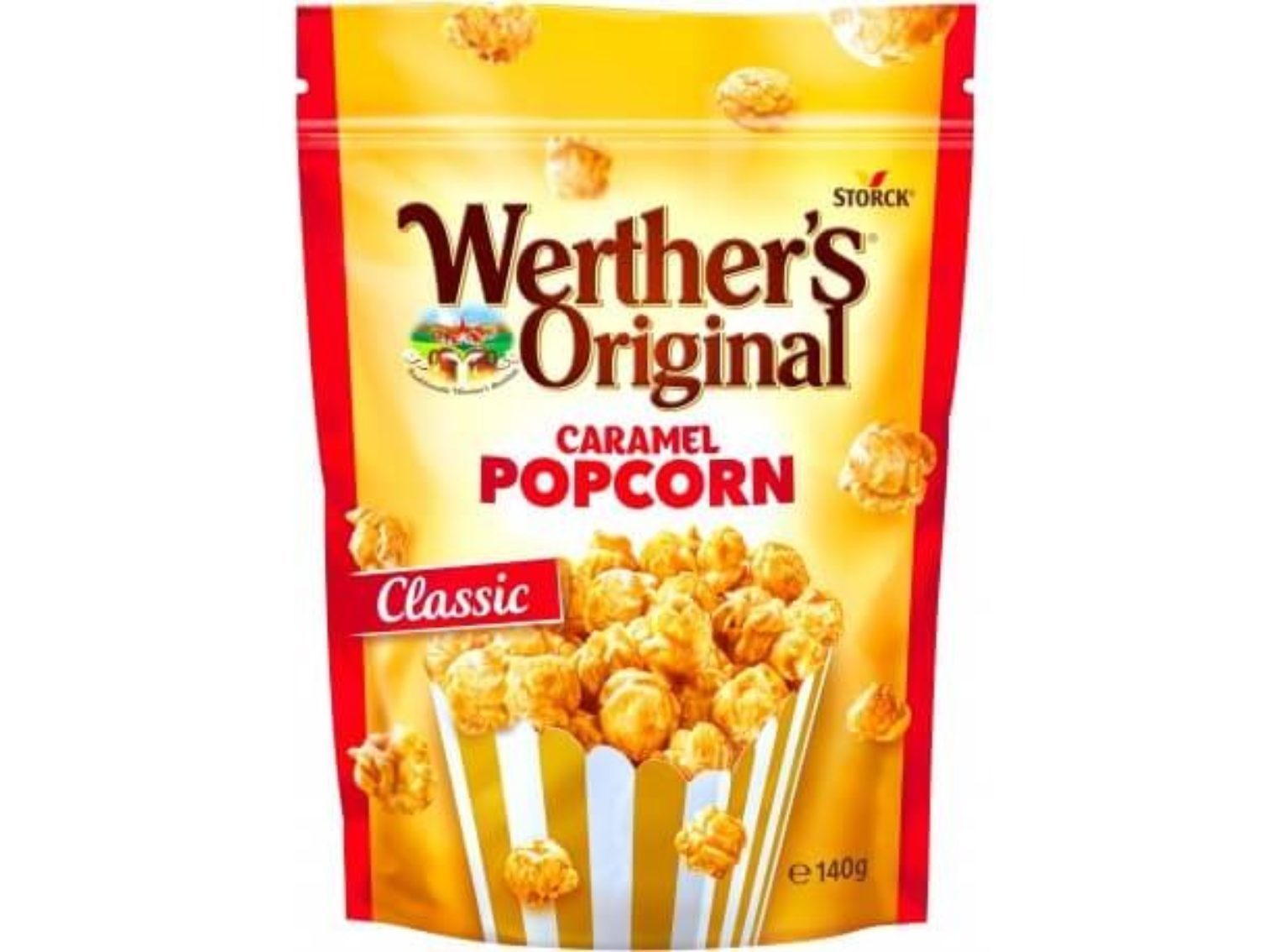 PIPOCAS DOCES WERTHER'S CARAMELO 140G