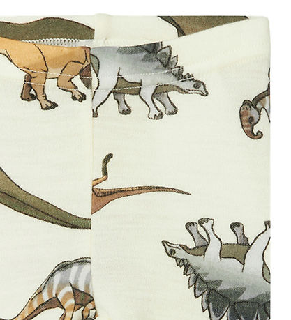 Name It Leggings - Wolle - NbmWillitus - Snow White m. Dinosauri