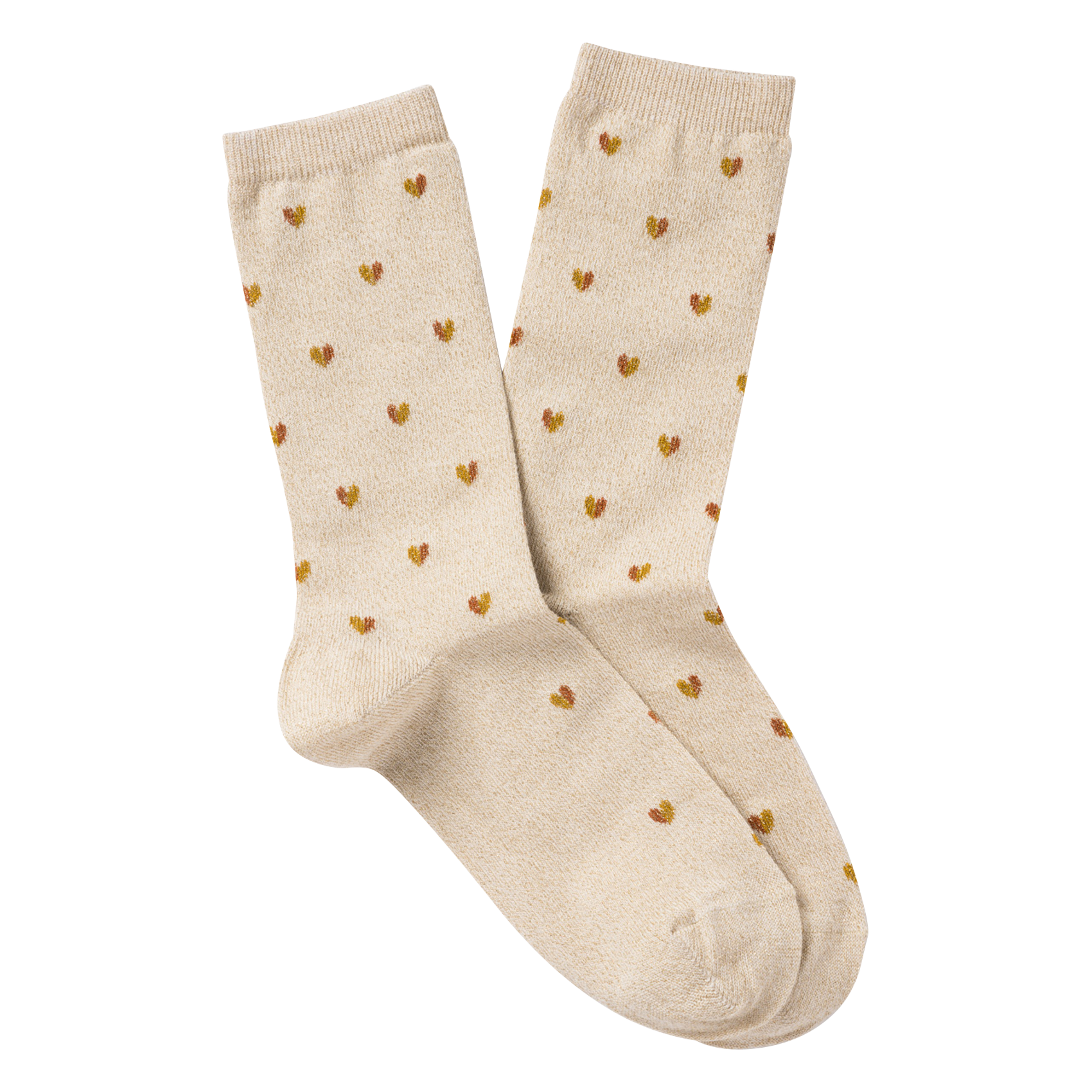 LOVE - Chaussettes à motifs coeurs en coton mélangé | Blanc