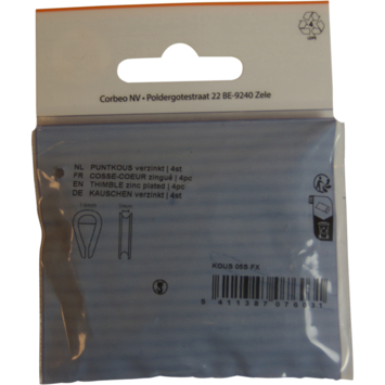 Puntkous 5 mm 4 stuks