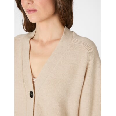 Damen-Strickjacke, Creme