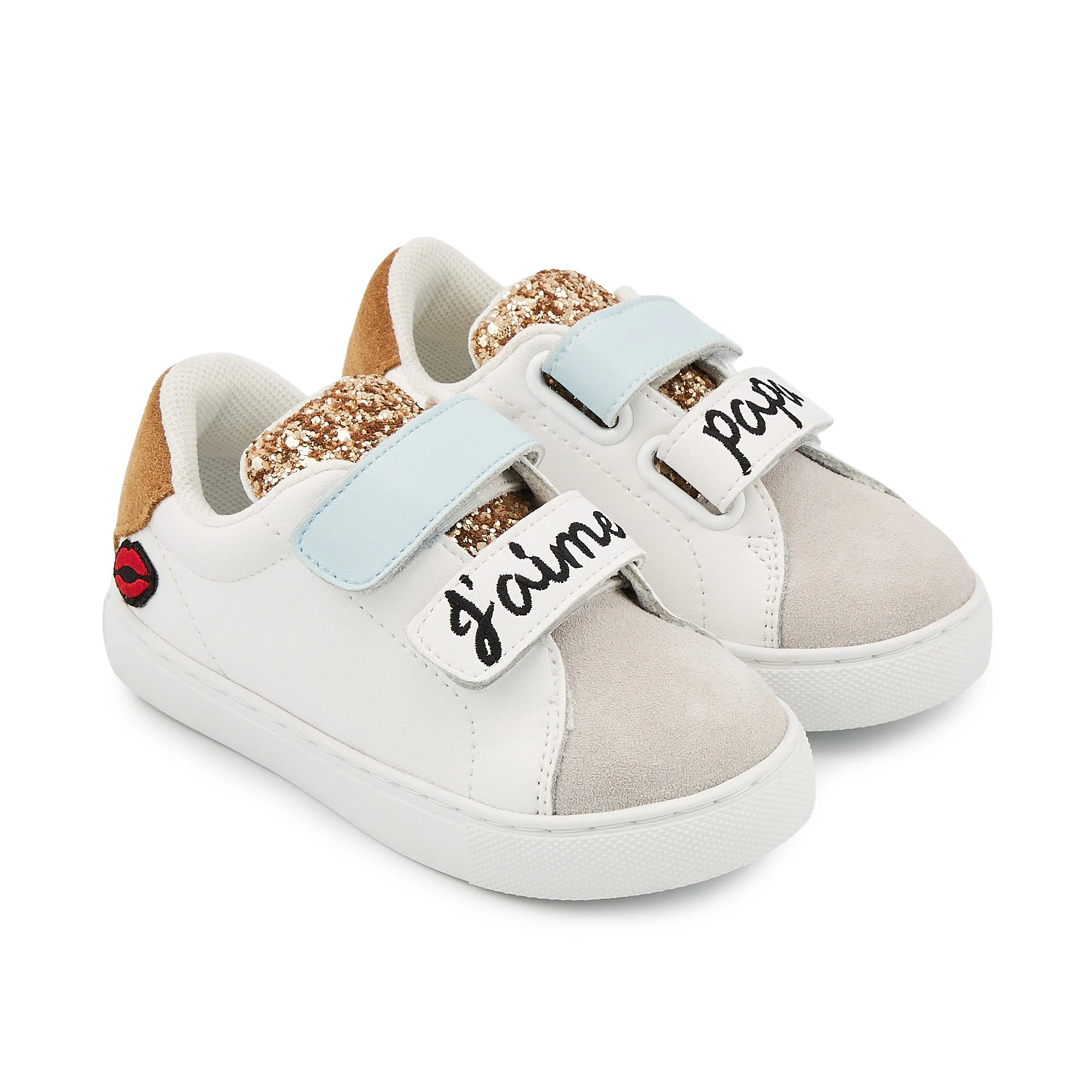 MINI EDITH J'AIME PAPA - Sneakers en cuir | Blanc