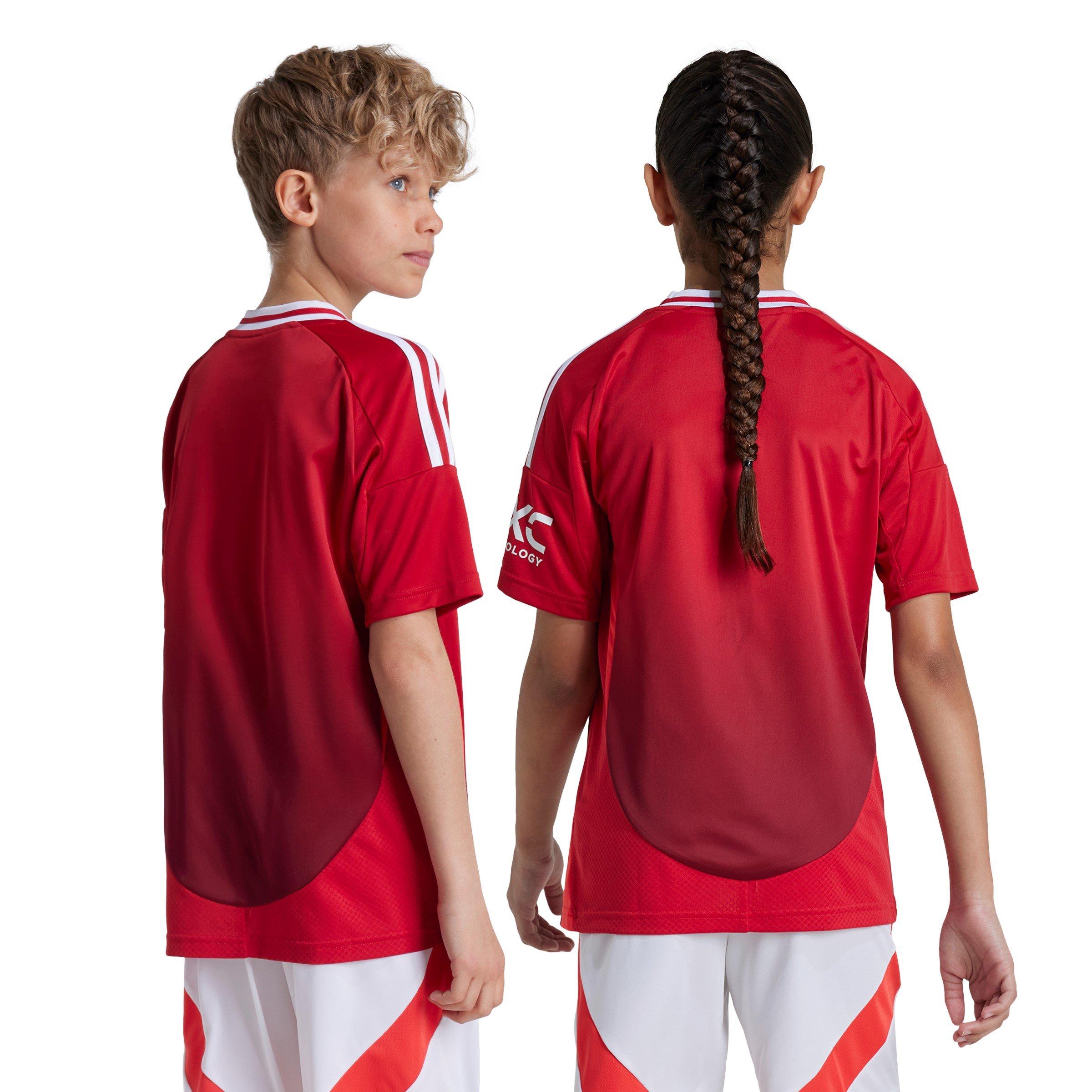 adidas Manchester United Home Shirt 2024 2025 Juniors