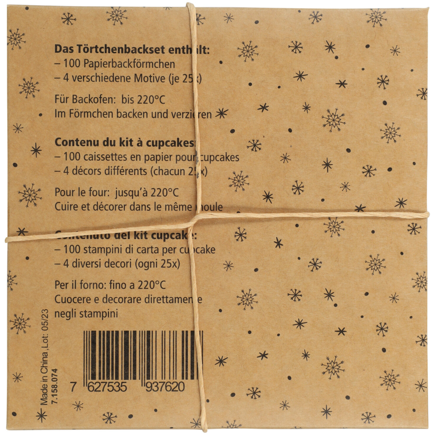 Papierbackform Wichtel 7cm 100 Stück