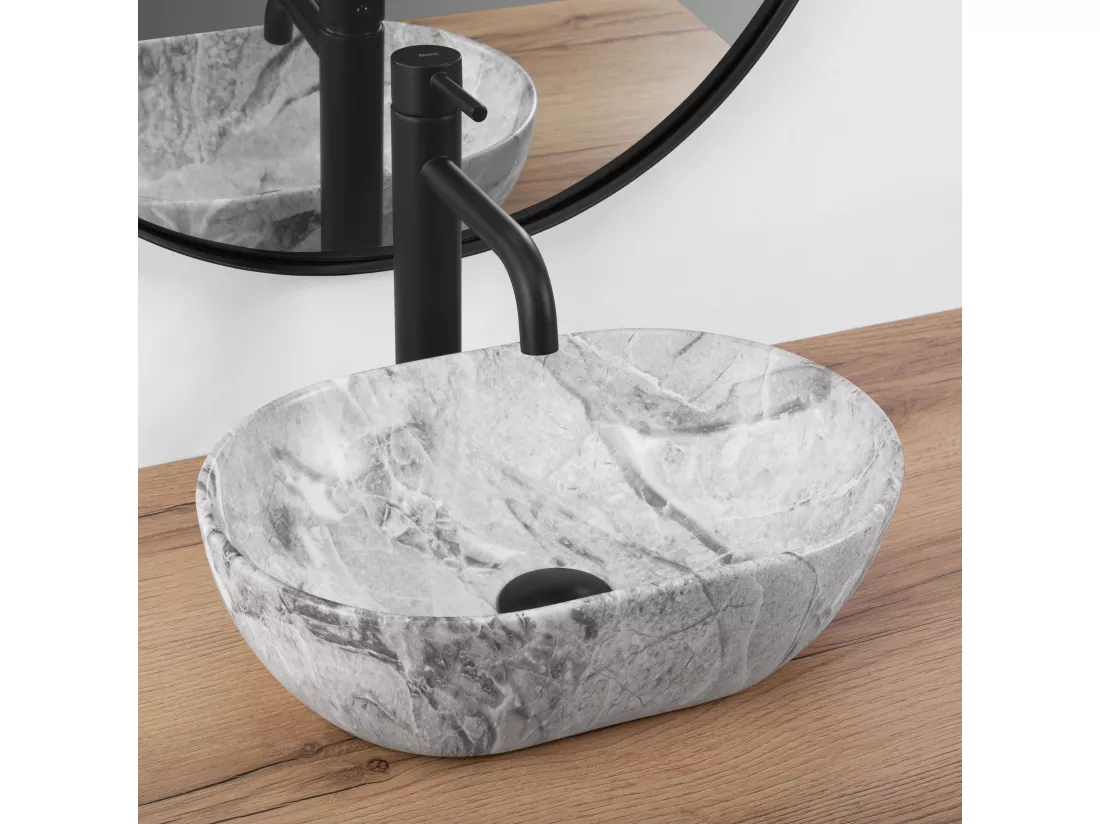 Vasque À Poser Rea Amelia Mini Light Grey