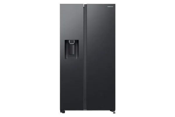 Samsung RS64DG5303B1 - Køleskab/fryser - side-by-side med vanddispenser, isdispenser - Wi-Fi - bredde: 91.2 cm - dybde: 71.6 cm - højde: 178 cm - 635 liter - Klasse E - mørkt rustfrit stål