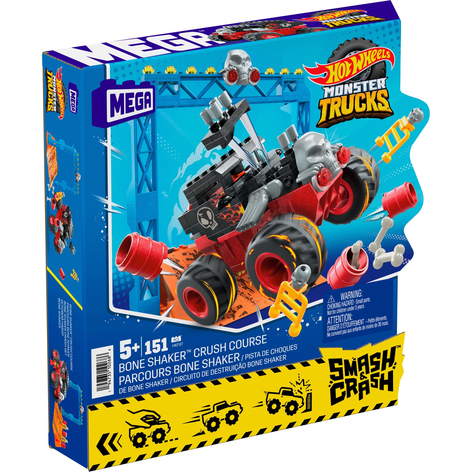 Mattel Spielfahrzeug Monster Trucks Bone Shaker Crash Set