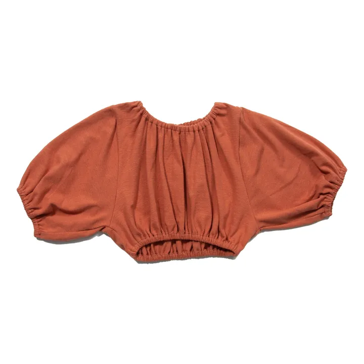 Tangerine Top Court Crêpe | Terracotta