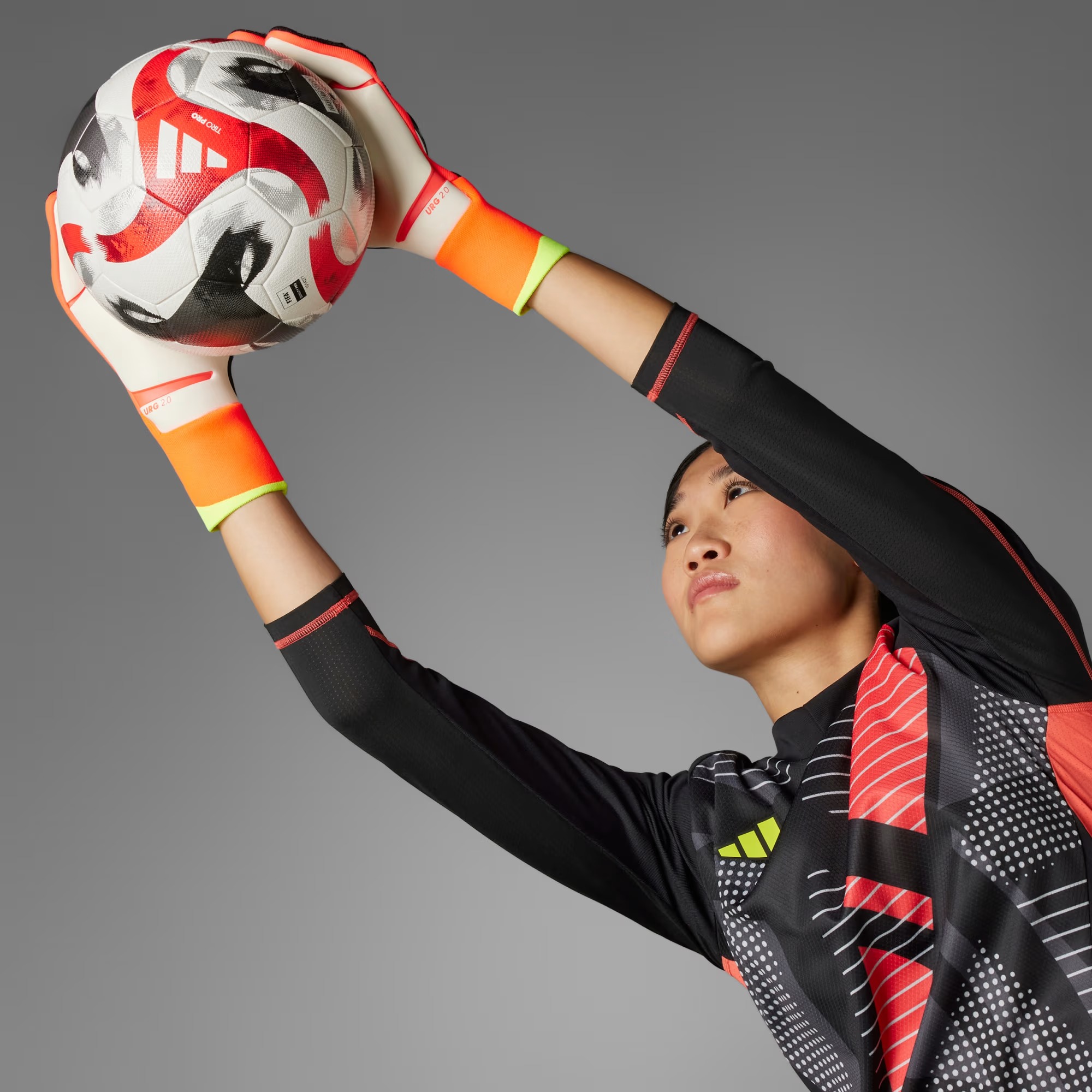 Predator Pro Keeperhansker Black/Solar Red/Solar Yellow