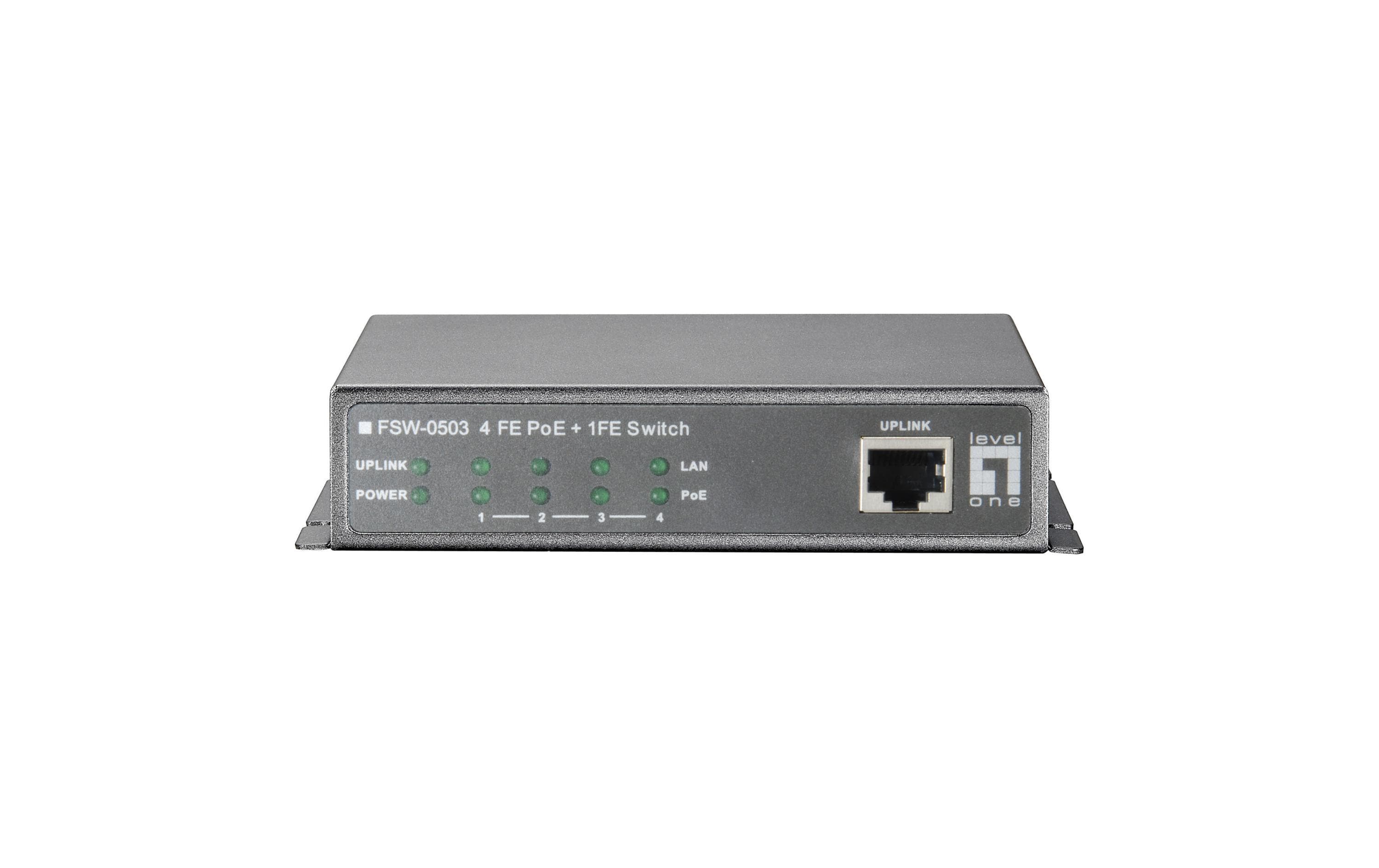 PoE Switch FSW-0503 5 Port<br>Vier FE PoE und ein FE Switch