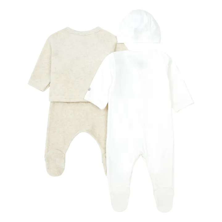 Petit Bateau Lot 4 pièces Naissance | Ecru