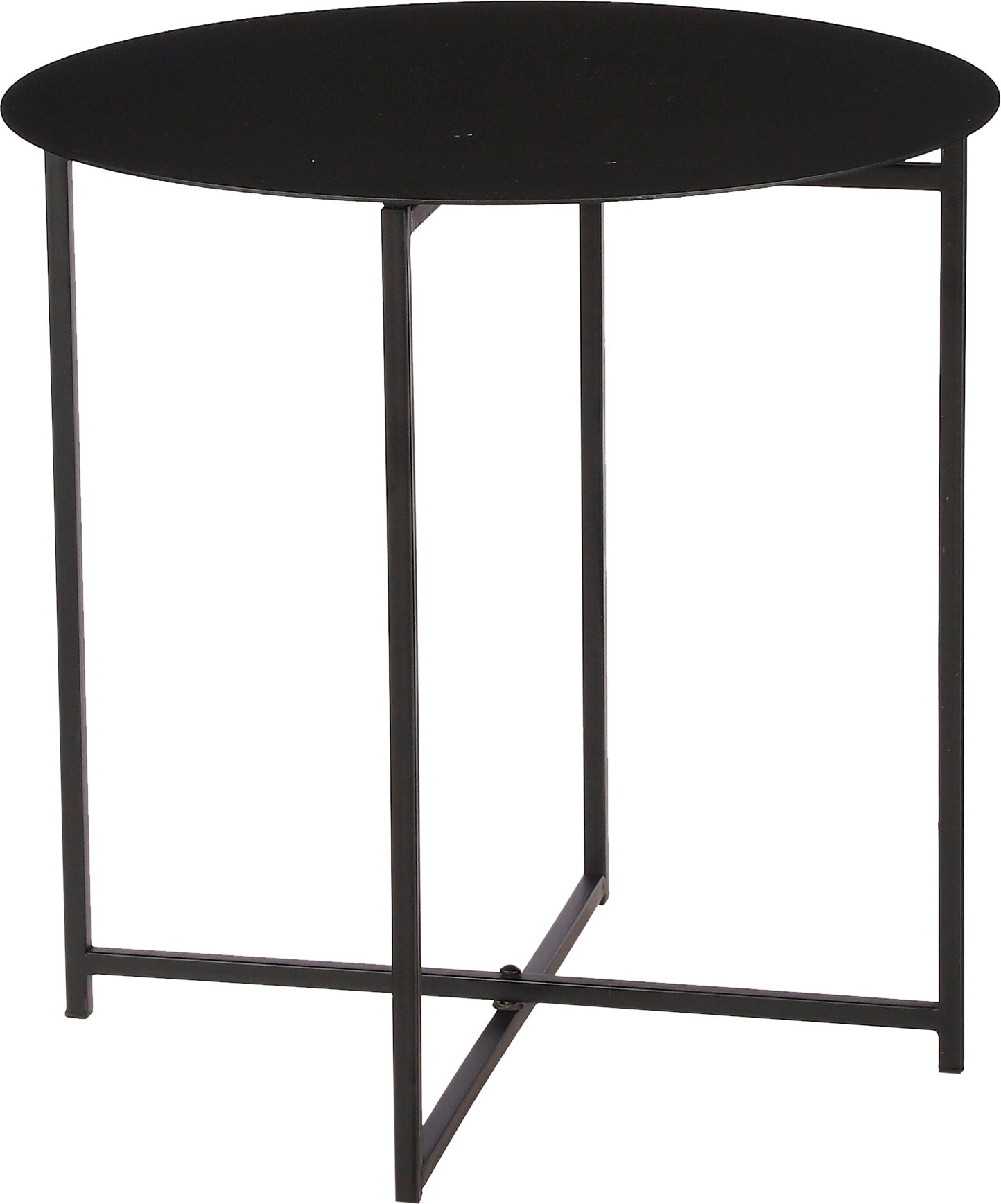 Mica Decorations bijzettafel Mikki zwart D 40 H 40 cm