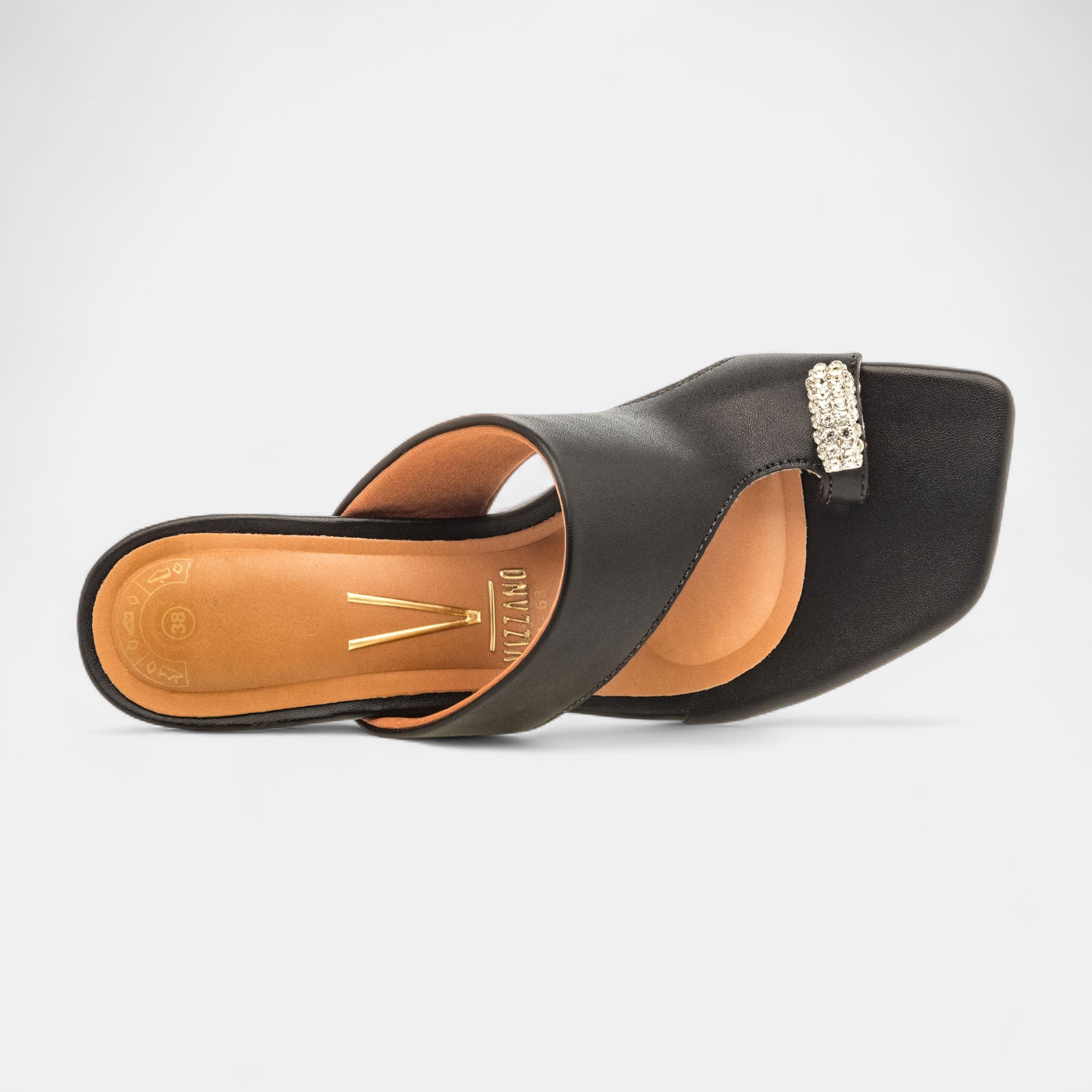 Nu-pieds à talon Femme noir