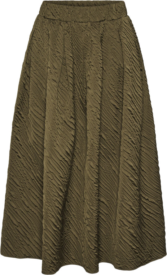 YAS YASCAMIE HW ANKLE SKIRT S. Capers