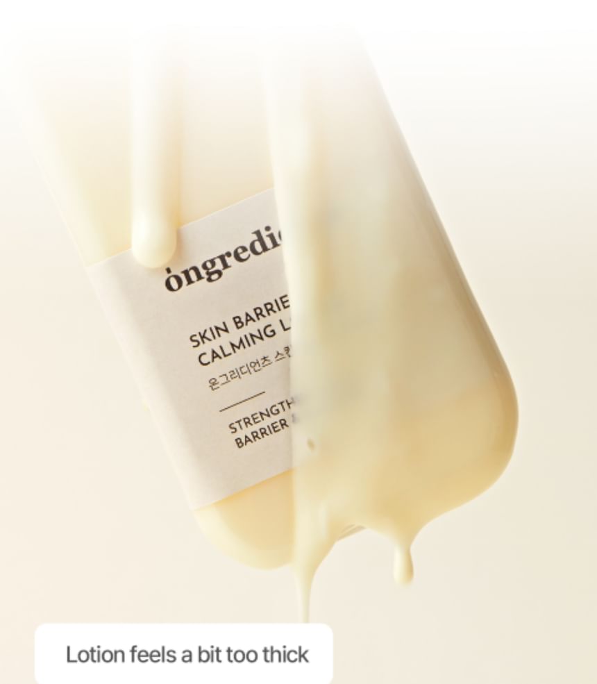 ingrediënten - Huidbarrière kalmerende lotion