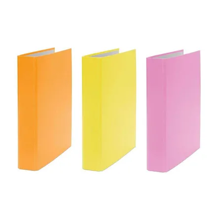 Livepac Office Ringbuch DIN A5, 2-Ring, 3 Stück, je 1x in orange, gelb und pink