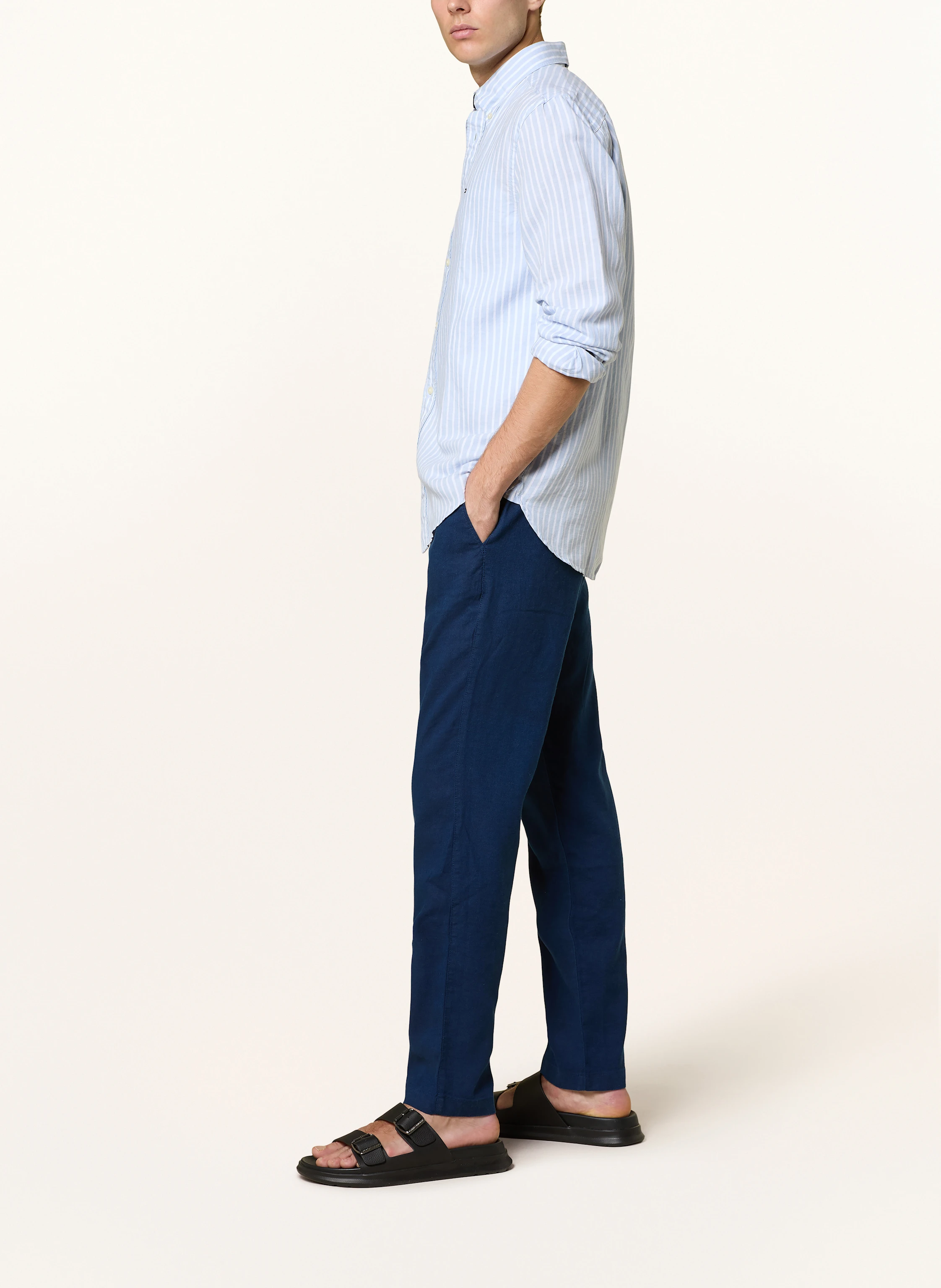 TOMMY HILFIGER Leinenhose im Jogging-Stil Extra Slim Fit