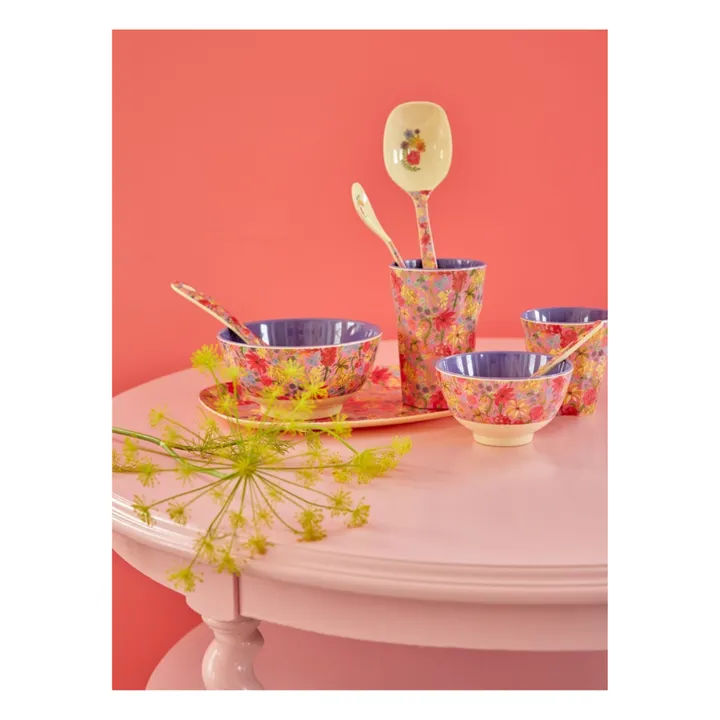 Rice Assiette rectangulaire Swedish Flower | Rose
