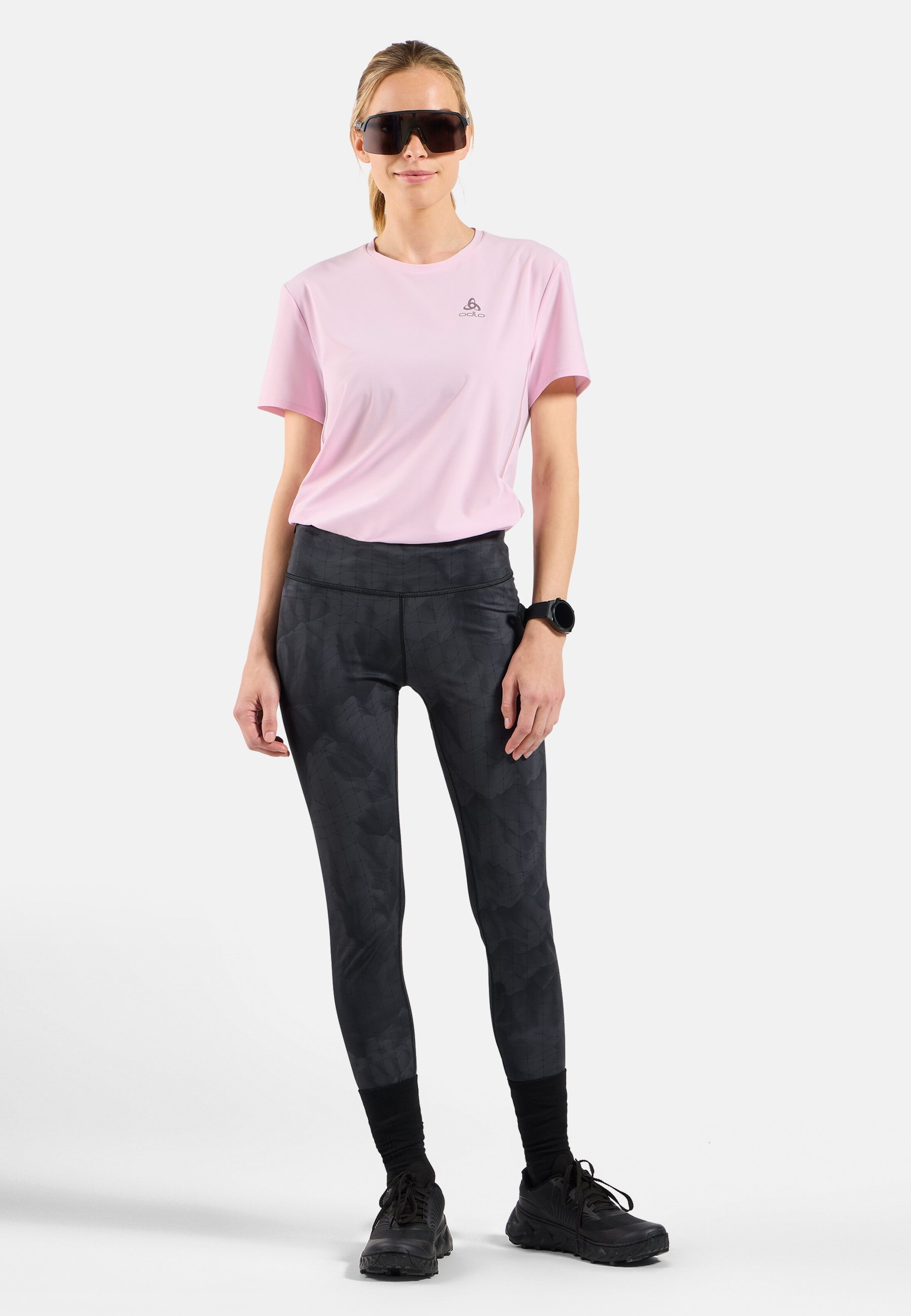 Zeroweight Lauftights mit Hyper-Print in black