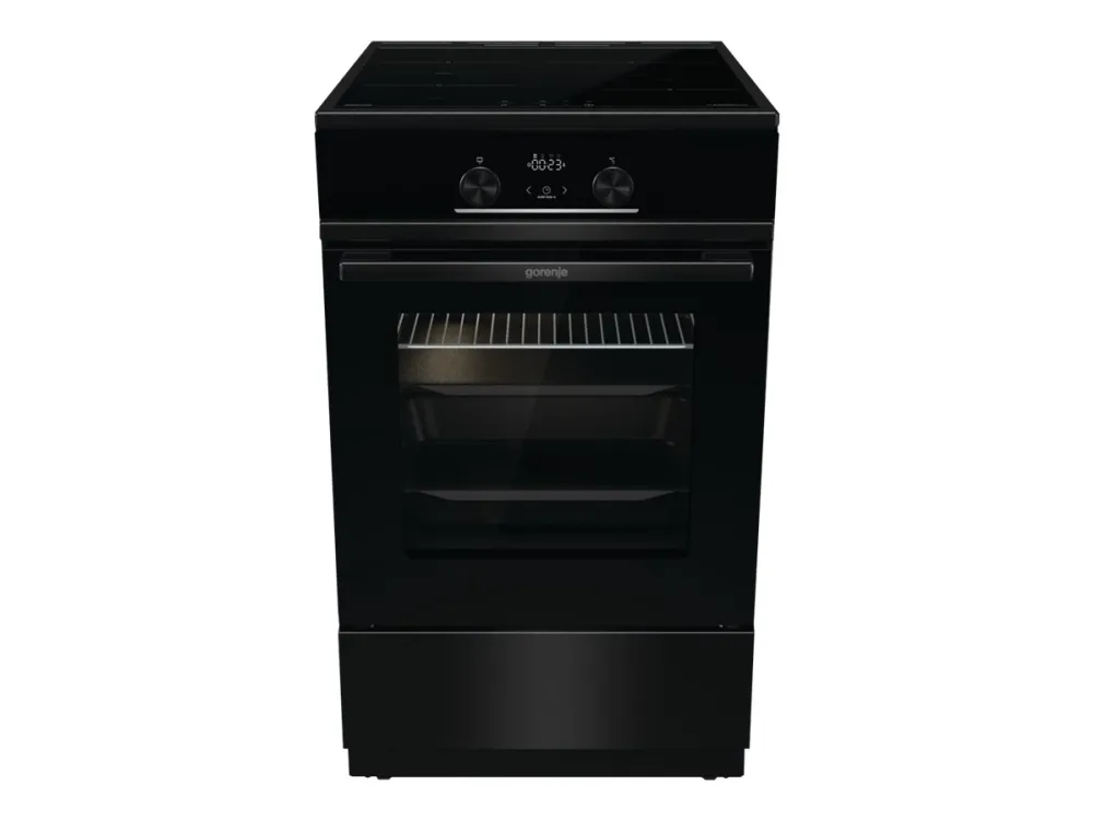 Gorenje Advanced GEIT5C60BPG - Komfur - fritstående - bredde: 50 cm - dybde: 59.4 cm - højde: 85 cm - med selv-rengøring - sort