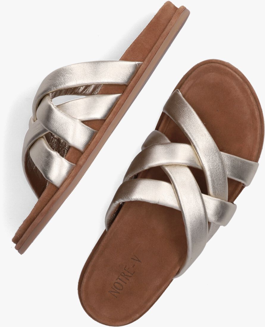 NOTRE-V gouden notre-v slippers 781002