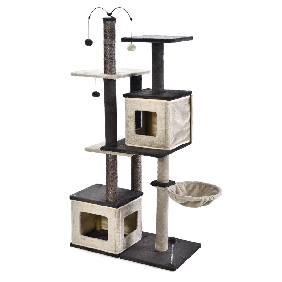Arranhador para Gatos WUAPU 3x1 Marrom 69x40x138