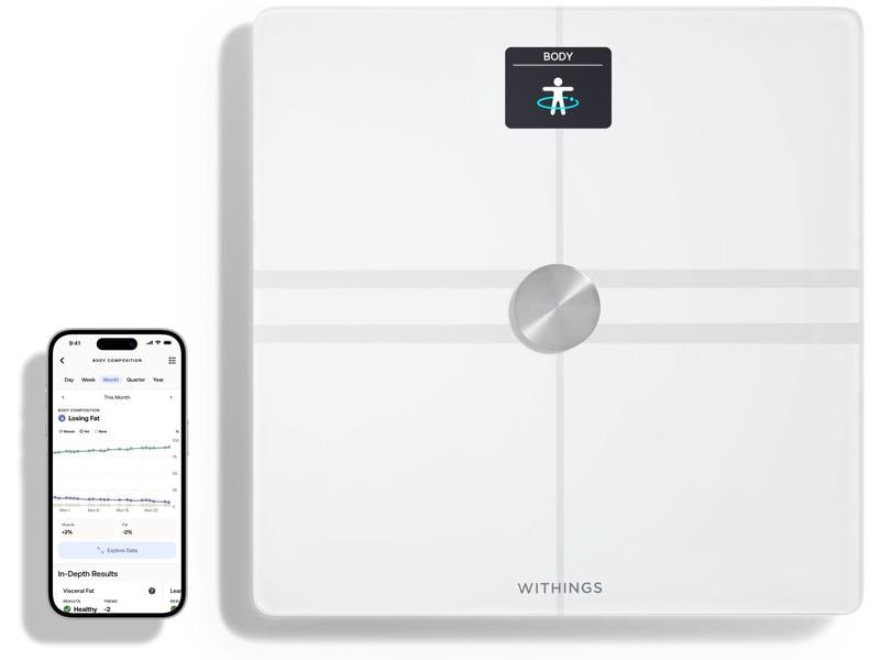 Withings Körperanalysewaage Body Comp Weiss WLAN-Personenwaage