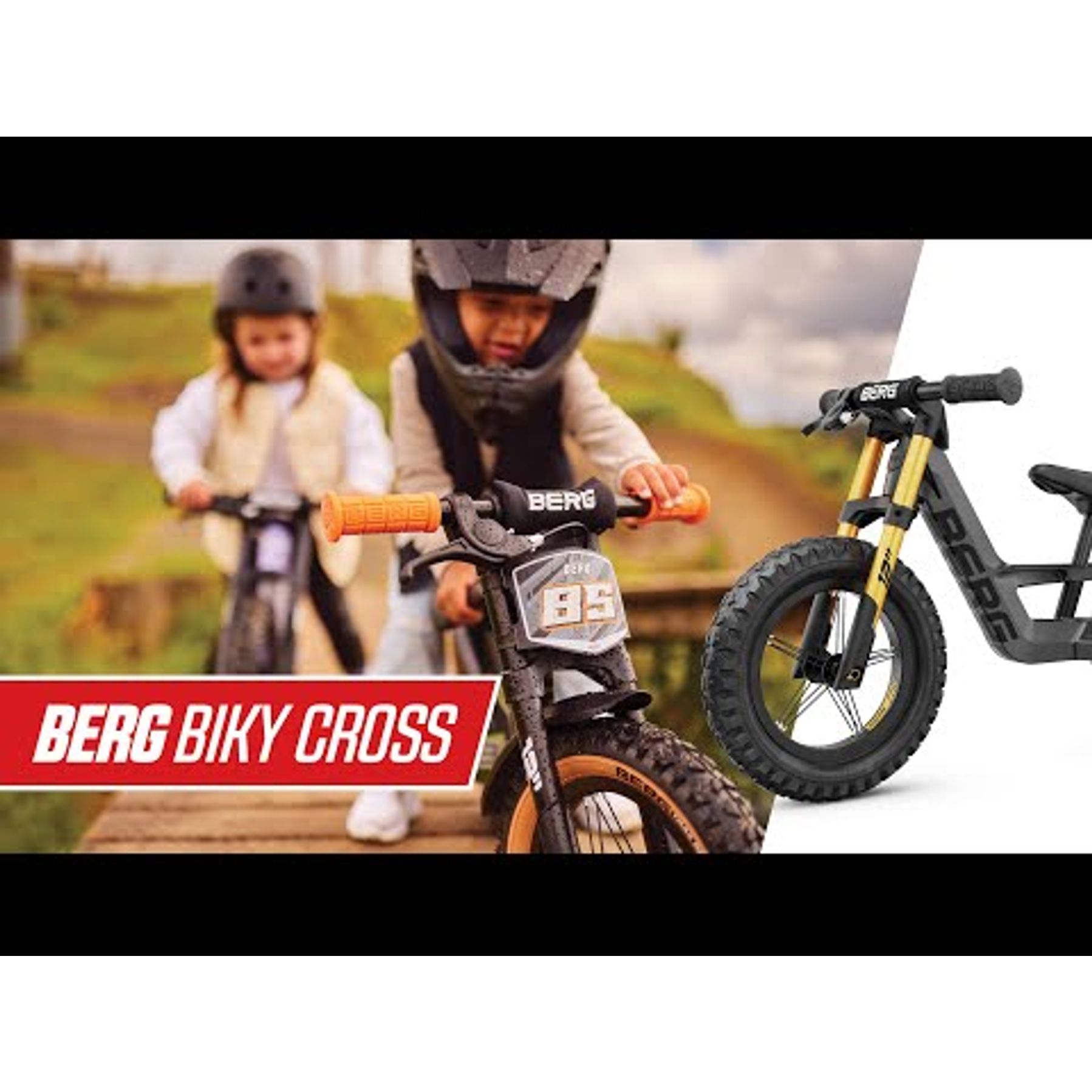 BERG Biky Cross 12 Inch Handrem Loopfiets 2026