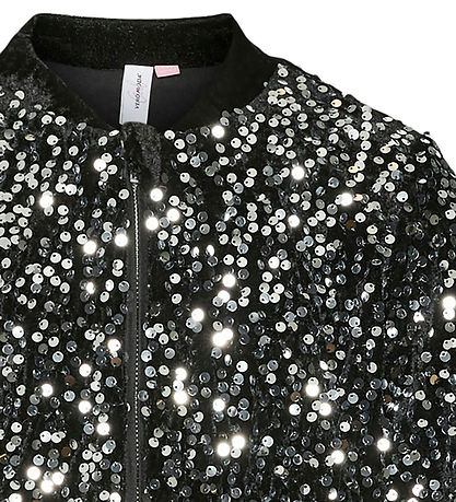 Vero Moda Girl Cardigan - VmBella - Blåck/Sølver Sequin
