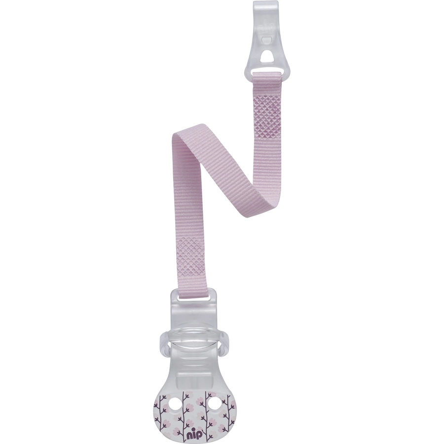 nip® Schnullerband mit Haken, Girl Blüten