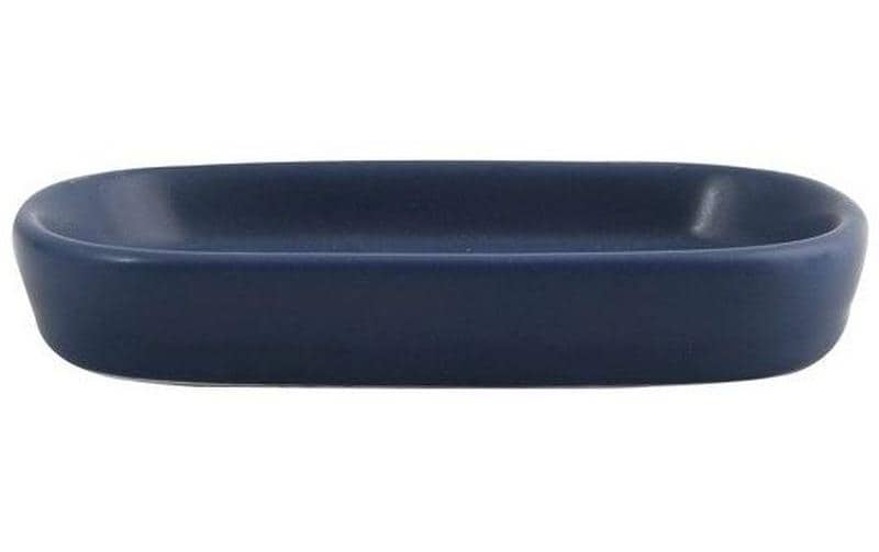 Seifenschale Maonie 9 x 13.9 x 2.4 cm, Dunkelblau mattSeifenablage