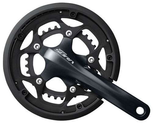 SORA R3000 Kompaktkurbel 9-fach  schwarz  175mm  50x34 mit Hosenschutz