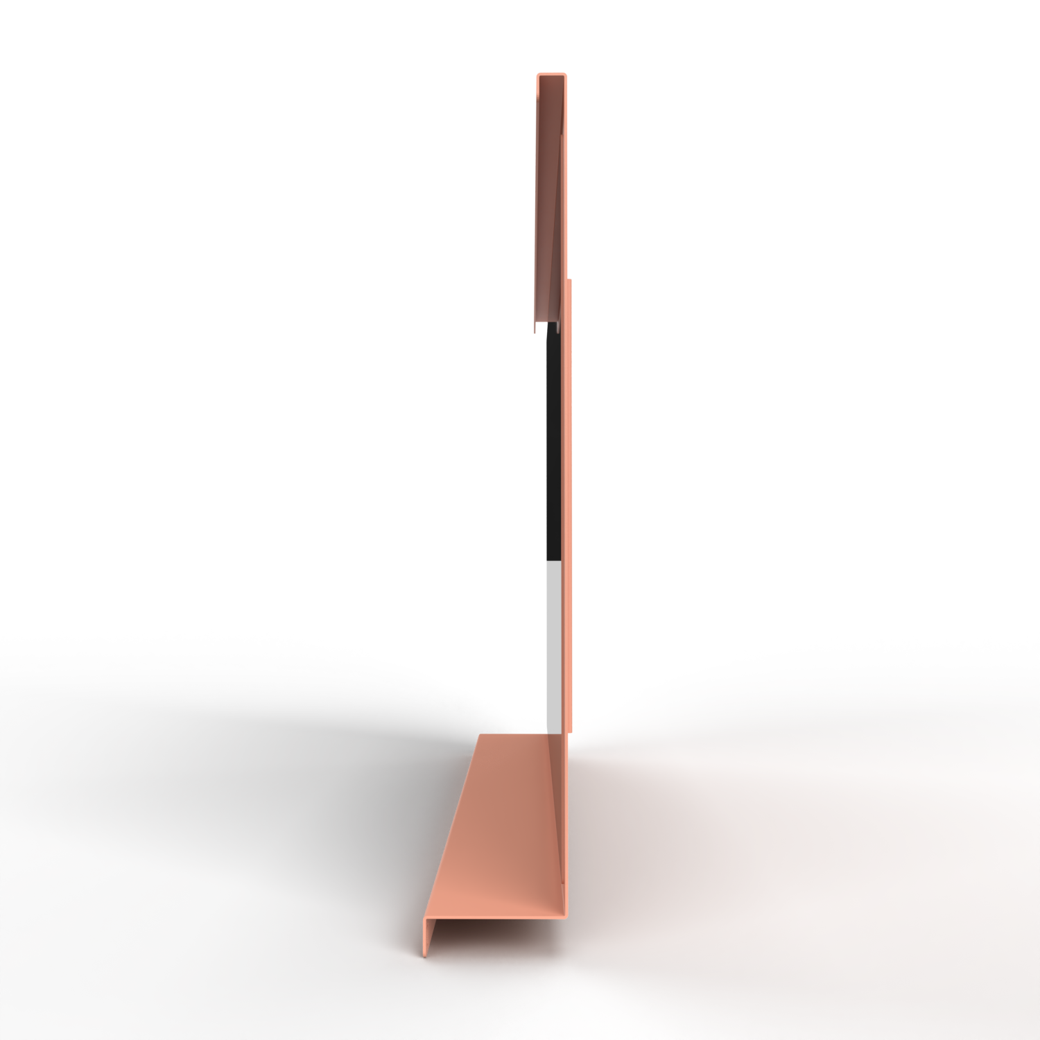 Steellish spiegel Murano L Beige Rood