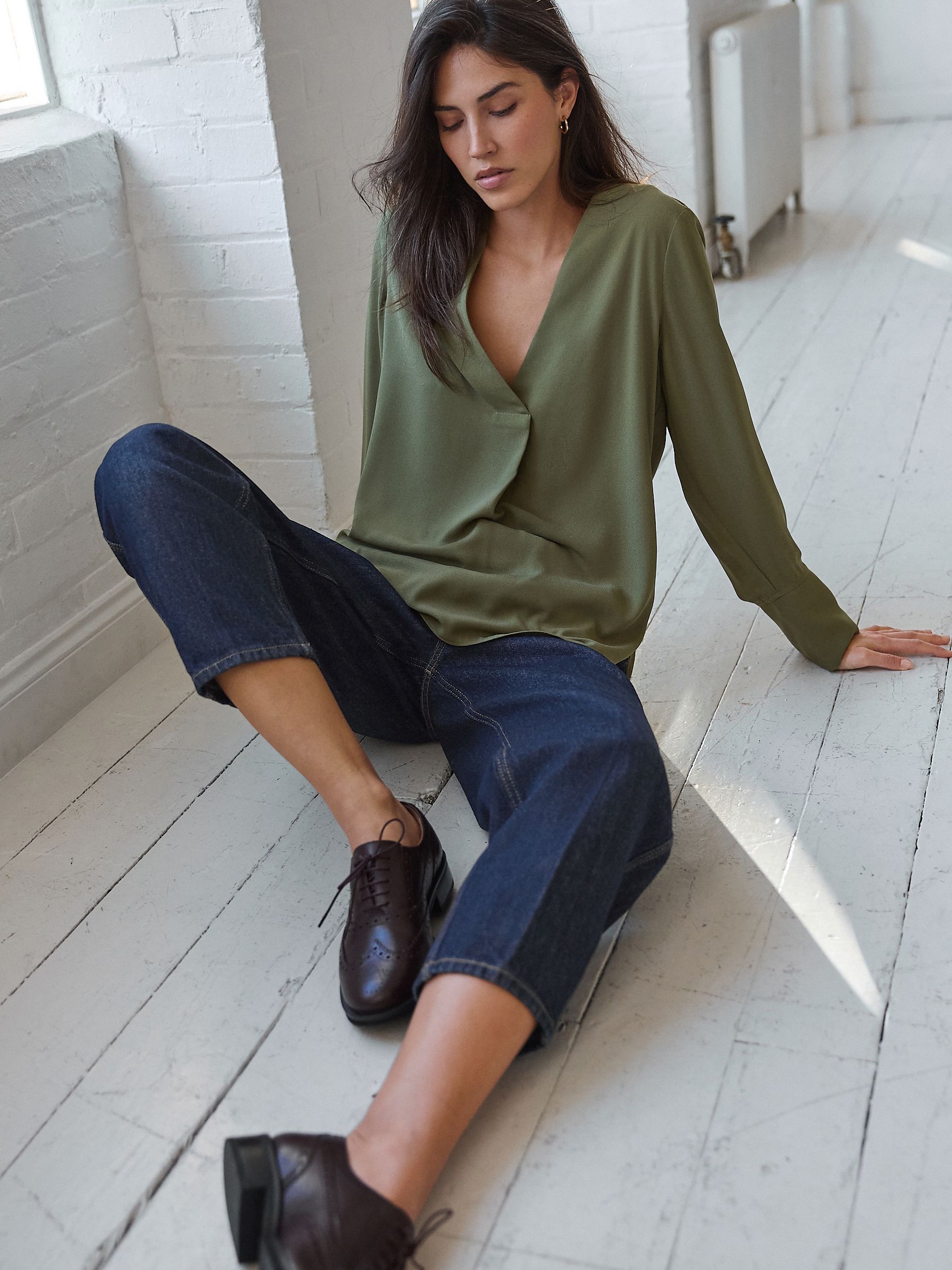 Wassing - 100% Cotton Balloon Barrel Jeans