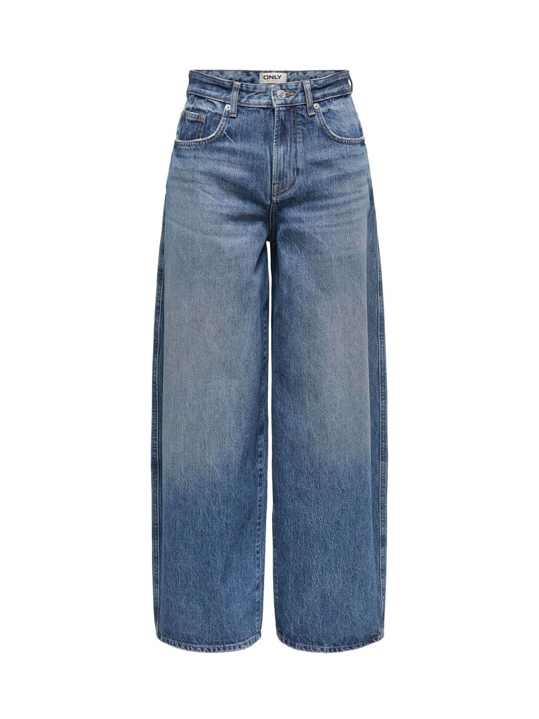 ONLY High Waisted Barrel Leg Jeans