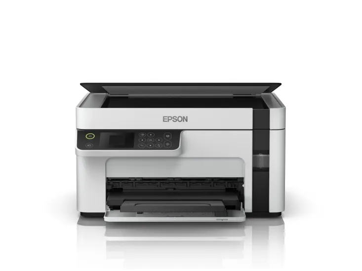 Epson EcoTank ET-M2120 - Multifunktionsprinter - S/H - blækprinter - A4/Legal (medie) - op til 15 spm (udskriver) - 150 ark - USB, Wi-Fi - hvid