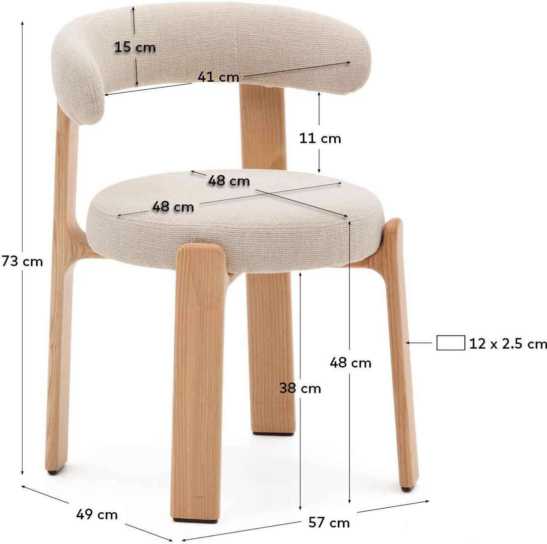 Kave Home   Granite Eetkamerstoel