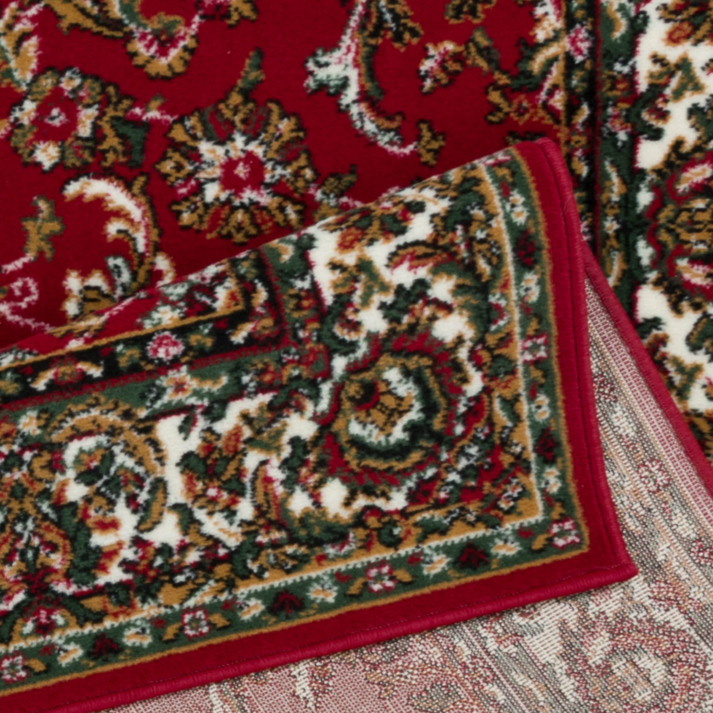 GOODproduct Teppich »Ezzo, mit Bordüre, Kurzflor, Made in Belgium« rechteckig 7 mm Höhe Orient-Optik, Teppich,  Wohnzimmer, Esszimmer, Schlafzimmer