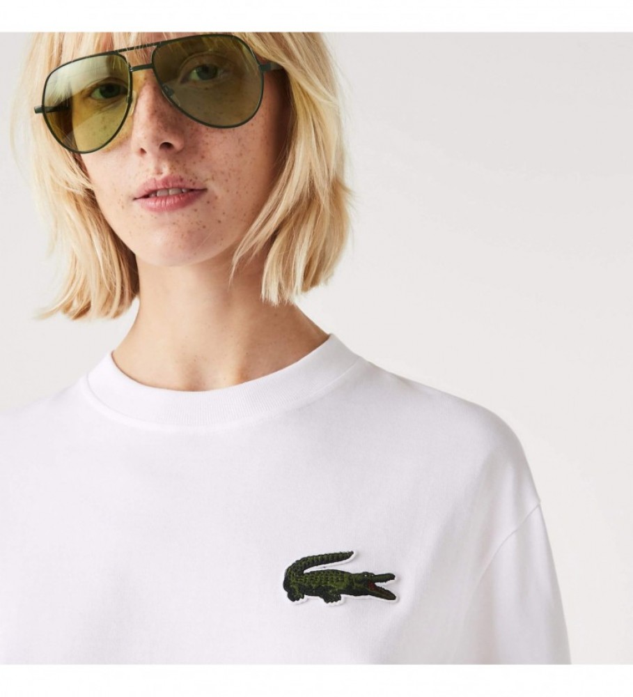 Camiseta Lacoste com logo branco