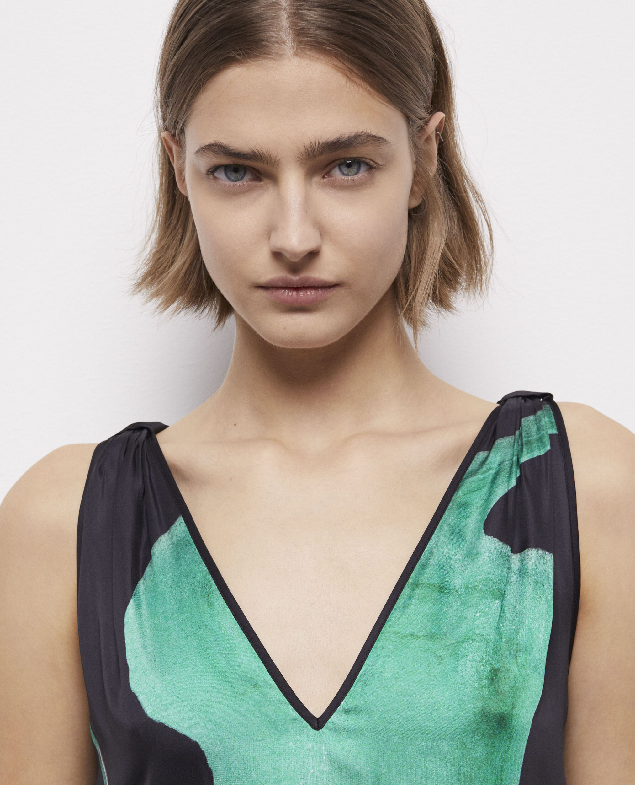 Robe longue imprimée