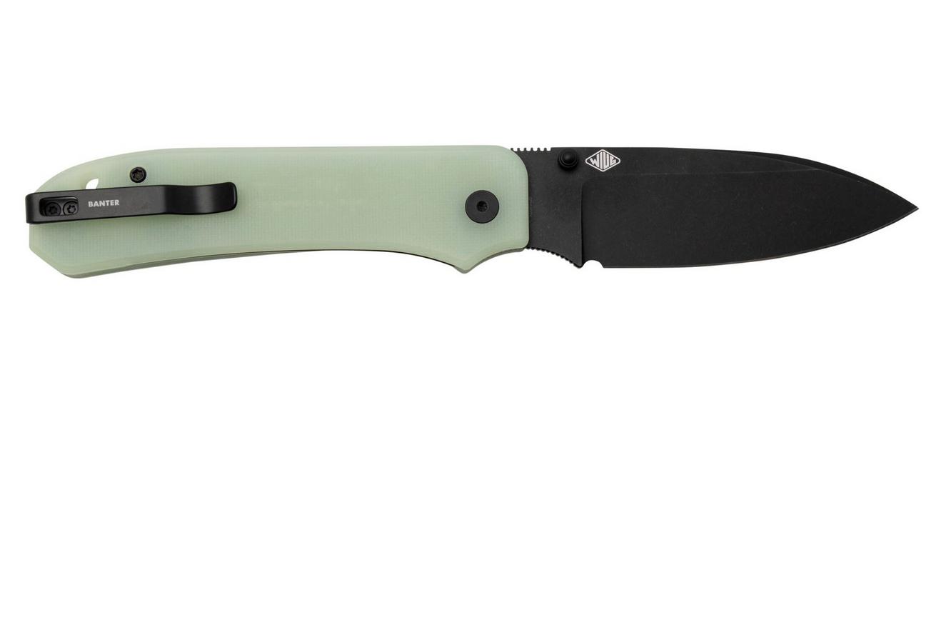 WE Knife Big Banter WE21045-3 Natural G10, Black, Ben Petersen design