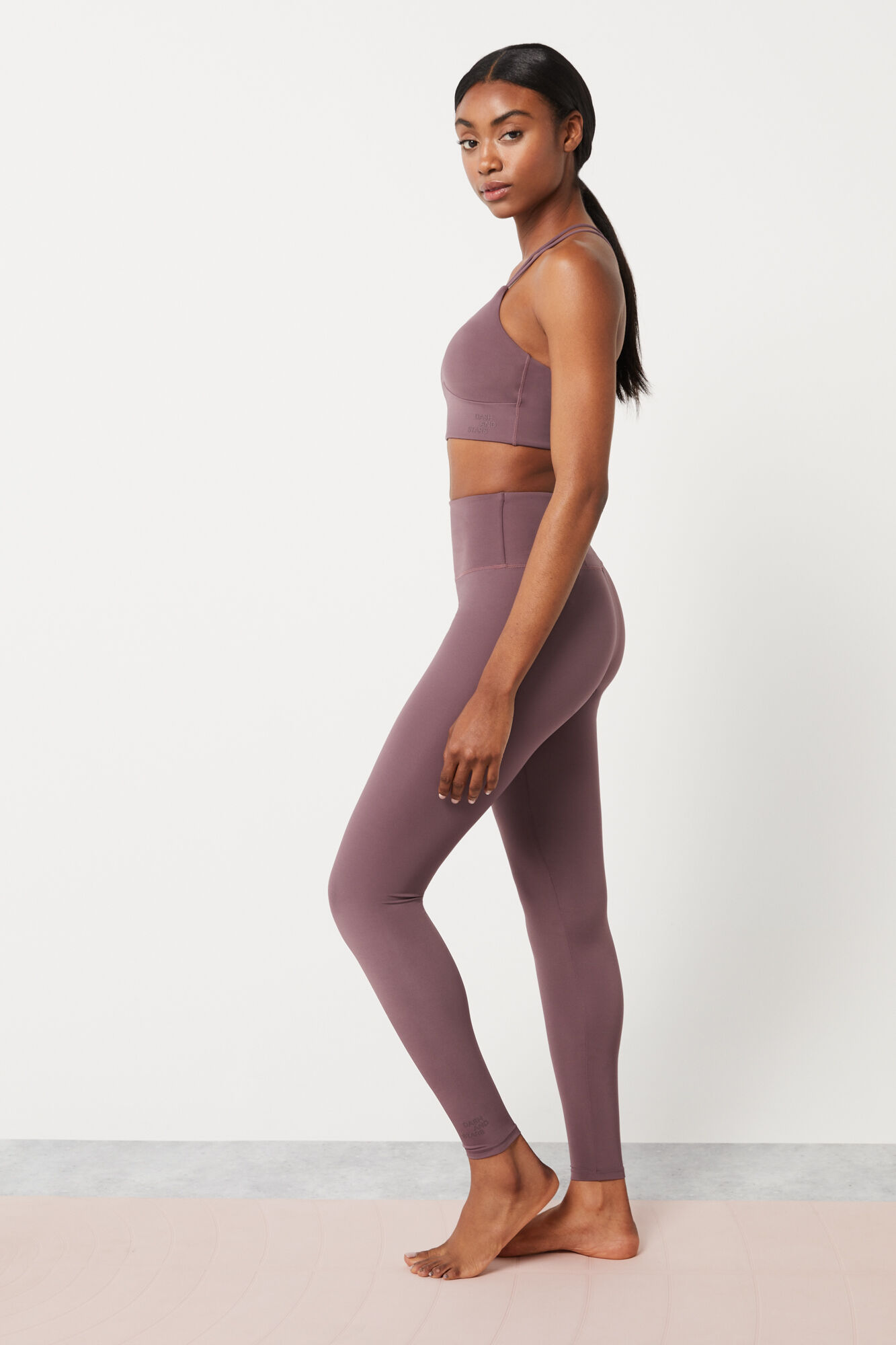 Leggings roxas com toque de colágeno