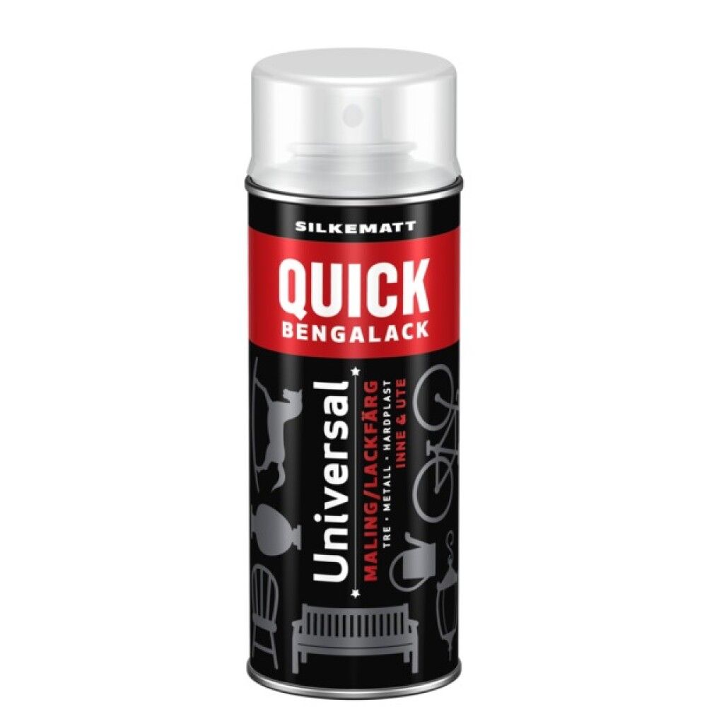 SPRAYMALING QUICK BENGALACK UNIVERSAL KLAR SILKEMATT400ML