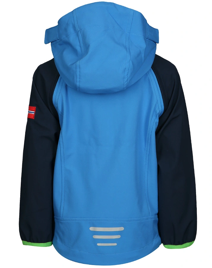 Softshell-JaKids RONDANE in navy/medium blue/green